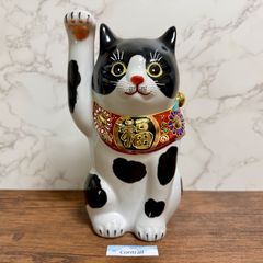 古瀬戸／招き猫／骨董／希少／縁起物／招き猫／アンティーク