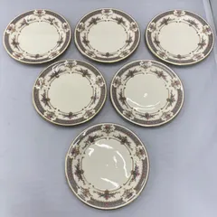 【中古美品】 MINTON ミントン ペルシアンローズ プレート皿 直径170mm 6枚セット ボーンチャイナ 1979年 英国製 平塚店のサムネイル