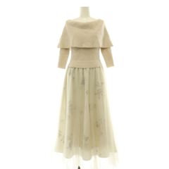 CELFORD ドッキングワンピース ミントグリーン 花柄ニット - メルカリ