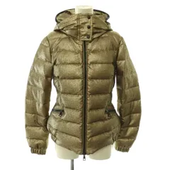 モンクレール MONCLER SANGLY GIUBBOTTO ダウンジャケット アウター ジップアップ 総裏地 0 ゴールド色 /DO ■OS