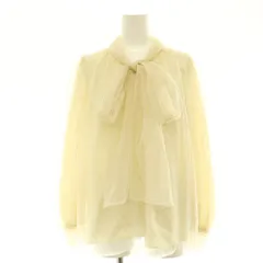 アプワイザーリッシェ Apuweiser-riche ラメチュールボウタイブラウス 1 アイボリー ゴールド色 /ES ■OSのサムネイル