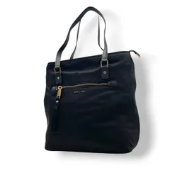 マークジェイコブス MARC JACOBS トートバッグ ナイロン レザー A4収納 通勤 通学 肩掛け ワンショルダー ブラック 黒 ゴールド金具 レディース エレガント カジュアル クラシック 大容量 軽量 ビジネス 旅行 シンプル 丈夫 美品 S24