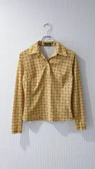90’s GUESS USA製 Long sleeve polyester jersey pullover shirt Women's:Sのサムネイル