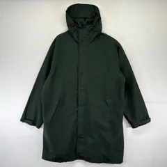 古着 エルエルビーン L.L.Bean ジャケット ロングコート レインパーカー フルジップ 大きいサイズ 2XL  グリーン系 メンズのサムネイル
