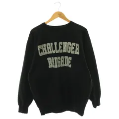 チャレンジャー CHALLENGER COLLEGE LOGO C/N SWEAT プルーバースウェットトップス トレーナー ロゴプリント 裏起毛 長袖 L 黒 ブラック /HS ■OS ■のサムネイル