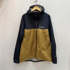 極美品 モンベル サンダーパス ナイロンジャケット ネイビー×ベージュ