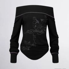 SCULPTOR x Ed Hardy オフショルダー - メルカリ