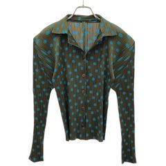 1302 ISSEY MIYAKE プリーツ シアー 長袖 トップス 古着 - メルカリ