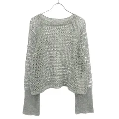 STUNNING LURE スタニングルアー 25SS メッシュロングスリーブニットセーター 112080122500 グレー Mのサムネイル