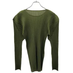PLEATS PLEASE ISSEY MIYAKE プリーツプリーズ イッセイミヤケ クルーネックプリーツカットソー PP61-JK302 グリーン Fのサムネイル