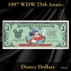 ディズニーダラー 1997年 1ドル ミッキー／WDW25周年 シリーズAのサムネイル