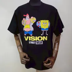 ☆【VISION STREET WEAR/ビジョンストリートウェア スポンジ・ボブコラボ SkaterTee / スケーターグラフィック半袖Tシャツ】パトリック スケボー ストリート  綿100％ ユニセックス 新品未使用 正規品 送料無料 6505037のサムネイル