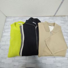 ZARA メンズニット まとめ売り 3枚セット ハーフジップ セーター 