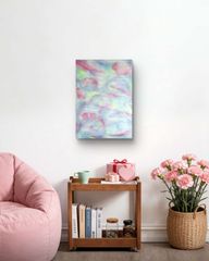 マーメイド・ヴェール / 抽象画 44×32㎝ キャンバス 原画 モダンアート