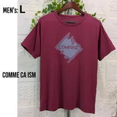 L■Tシャツ■COMME CA ISM  コムサイズム ■ボルドー・ダークレッドのサムネイル