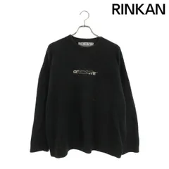 オフホワイト  20AW  OMHE045E20KNI001 バレルワーカーバックアロー刺繍ニット メンズ Lのサムネイル