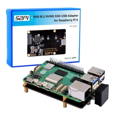新品 GeeekPi N06 M.2 NVME SSD USBアダプター Raspberry Pi 5用 M.2 NVMe SSD 2230 2242 2260 2280に対応のサムネイル