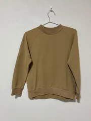 ☆218☆ IEDIT イディット　ラメ入り　リブあみプルオーバー　ライトブラウン　サイズM 型番CS-712-535のサムネイル