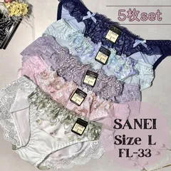新品 ショーツ SANEI 三栄 L 5枚 セット まとめ売り まとめ買い 福袋 お得 下着 レディース デザインショーツ Lサイズ 上品 大人可愛い 可愛い おしゃれ 匿名配送 【FL-33】のサムネイル
