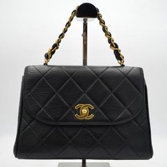 CHANEL✨ラムスキンマトラッセ✨ヴィンテージハンドバッグ - メルカリ