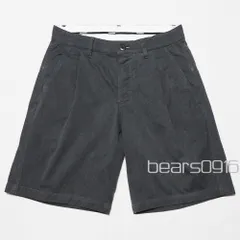 【アタッチメント】 カズユキクマガイ コットン ショートパンツ メンズ 1 S M 美品 チャコールグレー 日本製 ボタンフライ ショーツ ドメスティックブランドのサムネイル