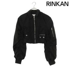 GANNI】クロップド ボンバージャケット _ブラック_34サイズ - メルカリ