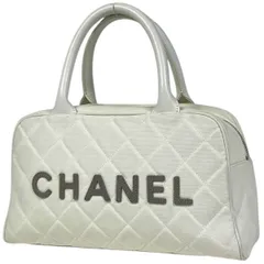 シャネル CHANEL スポーツライン ハンドバッグ ココマーク ボウリングバッグ ミニボストン キャンバス ホワイト レディース 【中古】のサムネイル