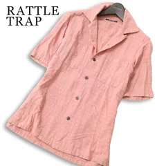 RATTLE TRAP メンズビギ 春夏★ 半袖 チェック オープンカラー スリム シャツ Sz.M メンズのサムネイル