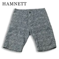 HAMNETT キャサリン ハムネット 春夏★ ペイズリー 総柄 ハーフ ショート パンツ Sz.M メンズのサムネイル