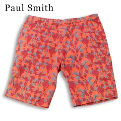 Paul Smith ポールスミス Festival By Paul 春夏★ 総柄 ハーフ ショート パンツ 日本製 大きいサイズ Sz.XL メンズのサムネイル
