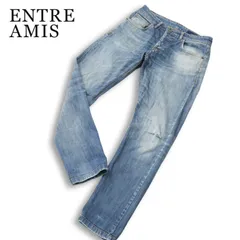 イタリア製★ ENTRE AMIS アントレアミ GAGA★ USED加工 ストレッチ スリム デニム パンツ ジーンズ Sz.29 メンズのサムネイル