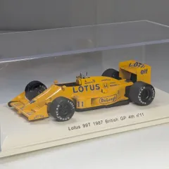 1/43 スパーク ロータスホンダ 99T 中嶋悟 1987年 イギリスGP4位 11号車　Spark LotusHonda99T  SatoruNakajima British GP 4th No.11  Camel  Modelcars  Formula1のサムネイル