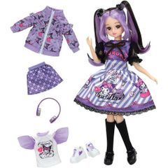 타카라 토미 TAKARA TOMY 리카 짱 인형 쿨한 크로밀리카 짱 DX 캐주얼 & 퍼플 원피셋 옷을 갈아 입고 겉모습 장난감 3세 이상