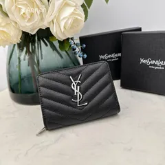 未使用☆ 新品 YSL Yves saint Laurentイヴ イヴサンローラン 折り財布 小銭入れ