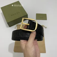 【極美品】【希少】GUCCI グッチ GG ベルト メンズ 本革