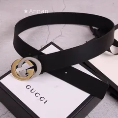 未使用に近い 美品★ GUCCI グッチ GG ベルト メンズ 本革