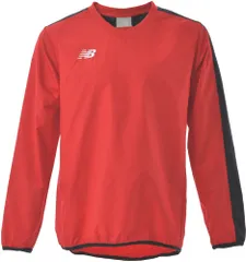 ニューバランス New Balance サッカー JR ピステジャケット キッズ ジュニア ウェア 上着 防寒 移動 アップ 練習 少年サッカー ピステ 長袖 シャツ 子供 小学生 クラブ活動 トレーニング  JJTF9407 RED レッド