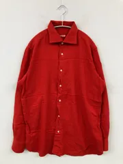 FRAY シャツ/ブラウス レッド コットン 無地 ロング丈 長袖 レギュラーカラー メンズのサムネイル