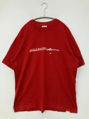 HELLY HANSEN ヘリーハンセン Tシャツ/カットソー L レッド 前面プリント ブランドロゴ ミドル丈 半袖 クルーネック(丸首) メンズ