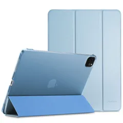 2018） 2020 スリム 2021 三つ折り 第6/5/4/3世代に適用（2022 スタンド ケース スマートカバー 12.9 Pencilのペアリングと充電に対応 Pro - iPad スカイブルー ProCase