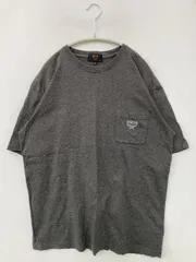 MCM エムシーエム Tシャツ/カットソー LL グレー ミドル丈 無地 ワンポイント ブランドロゴ 刺繍 半袖 クルーネック(丸首) メンズのサムネイル