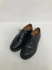 Dr.Martens ドクターマーチン ドレスシューズ ブラック レザー・本革 紐 ウィングチップ 外羽根 メンズ レディース