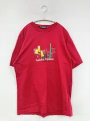 Mr. JUNKO ミスタージュンコ Tシャツ/カットソー M レッド 前面プリント ブランドロゴ ミドル丈 半袖 クルーネック(丸首) メンズのサムネイル