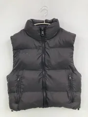 ZARA ザラ ダウンベスト S ブラック 無地 フードなし レディースのサムネイル