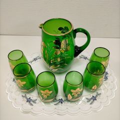 ガラス 手吹き 冷酒器 ちろり チロリ 杯二個 - メルカリ