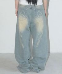 pellicule stone-ag denim ワイドレッグデニムライトブルー - メルカリ