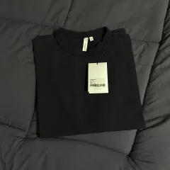 3) 視線 スラブ Tシャツ ブラックのサムネイル