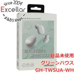 [bn:15] グリーンハウス　完全ワイヤレスイヤホン GH-TWSUA-WH　ホワイトのサムネイル