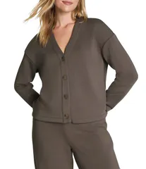 スパンク レディース アウター ニット・セーター カーディガン Spanx AirEssentials Coordinating VNeckline Long Sleeve Button Frontのサムネイル