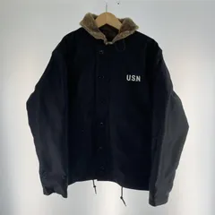 【中古】HOUSTON N-1 デッキジャケット サイズ44 ブラック ヒューストン 5N-1X[19]のサムネイル